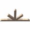 Ekena Millwork Saratoga Smooth Timber Gable Bracket, Douglas Fir, 84"W x 42"H x 5 1/2"D x 5 1/2"F, 12/12 Pitch GBW084X42X0606SAR00SDF - alternate 2
